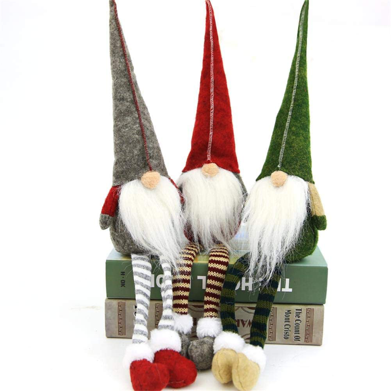 NEILDEN 3pcs Swedish gnome, Chirstmas Plush Toy, Scandinavian Style Decor, Dangle Leg Shelf sitters Home & Garden > Decor > Seasonal & Holiday Decorations& Garden > Decor > Seasonal & Holiday Decorations NEILDEN   