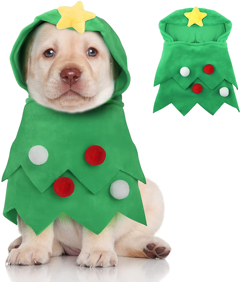 Joogee Christmas Day Dog Costume, Merry Christmas Tree Costumes Cat Holiday Outfit Pet Clothes Pet Apparel Green Large Animals & Pet Supplies > Pet Supplies > Cat Supplies > Cat Apparel Joogee   