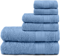 TRIDENT Soft and Plush, 100% Cotton, Highly Absorbent, Bathroom Towels, Super Soft, 6 Piece Towel Set (2 Bath Towels, 2 Hand Towels, 2 Washcloths), 500 GSM, Charcoal Home & Garden > Linens & Bedding > Towels TRIDENT Allure  