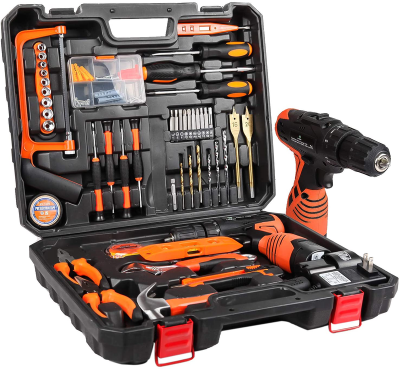 Power Tools Combo Kit, LETTON Tool Set with 60pcs Accessories Toolbox and 16.8V Cordless Drill Set for Home Cordless Repair Tool Kit Hardware > Tools > Multifunction Power Tools LETTON Default Title  