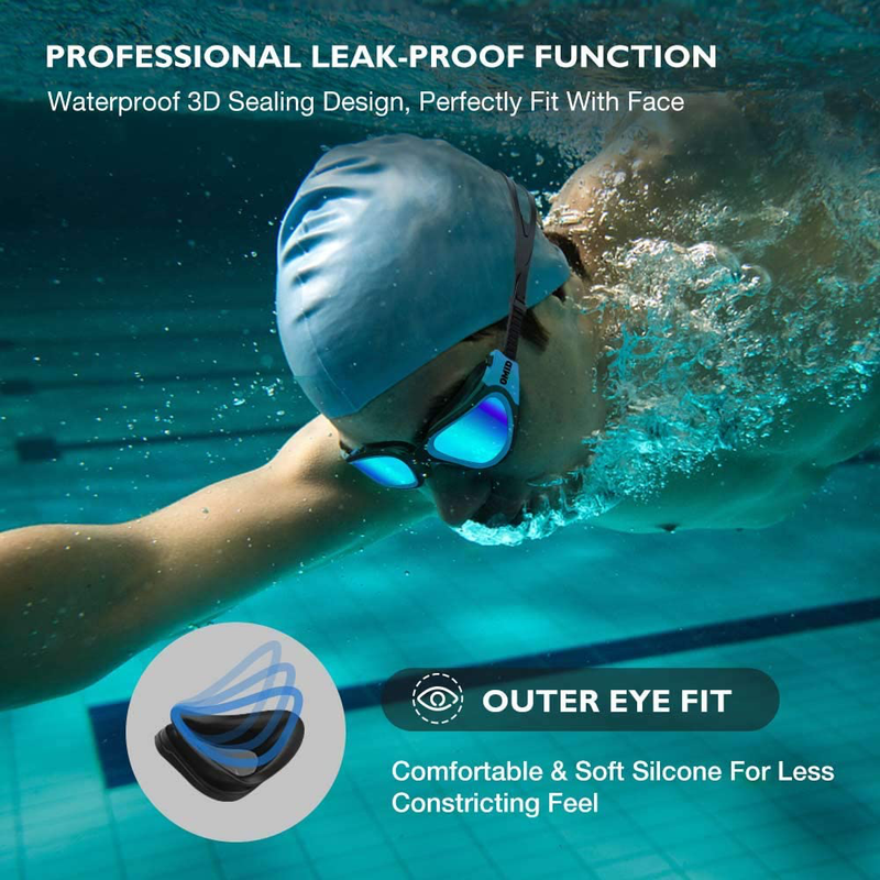 OMID Swim Goggles, Comfortable Polarized Anti-Fog Swimming Goggles for Adult Sporting Goods > Outdoor Recreation > Boating & Water Sports > Swimming > Swim Goggles & Masks OMID   