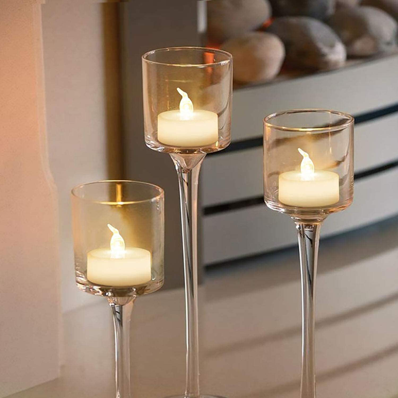 Homemory LED Candles, Lasts 2X Longer, Realistic Tea Lights Candles, LED Tea Lights, Flickering Bright Tealights, Battery Operated/Powered, Flameless Candles, White Base, Batteries Included, Set of 24 Home & Garden > Decor > Home Fragrances > Candles Homemory   