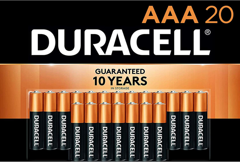 Duracell - CopperTop AAA Alkaline Batteries - Long Lasting, All-Purpose Triple A Battery for Household and Business - 20 Count Electronics > Electronics Accessories > Power > Batteries Duracell 20 Count  