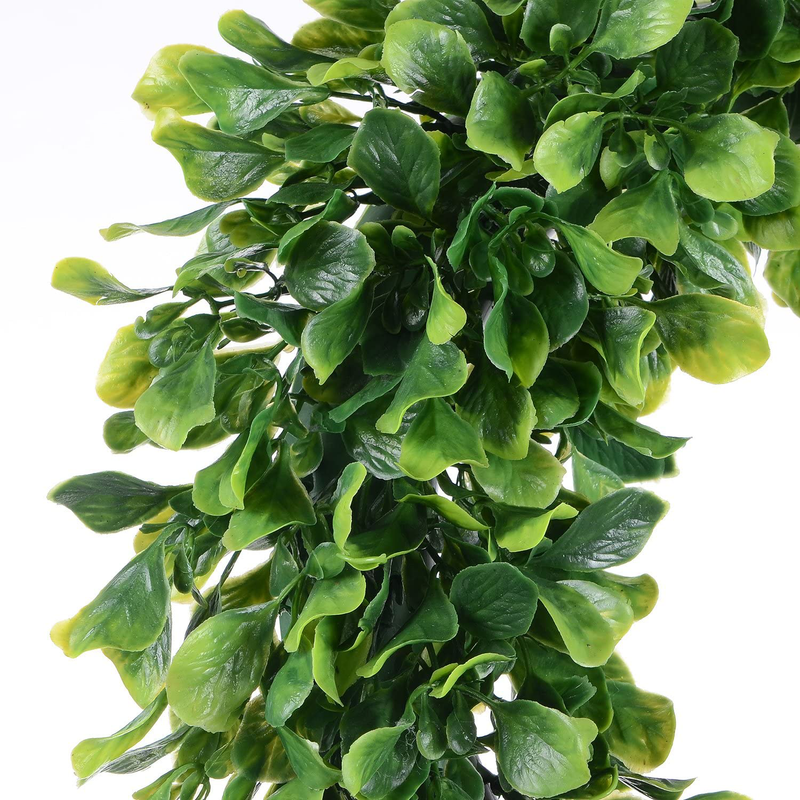 Lvydec Artificial Green Leaves Wreath - 15" Boxwood Wreath Outdoor Green Wreath for Front Door Wall Window Party Décor Home & Garden > Decor > Seasonal & Holiday Decorations Lvydec   