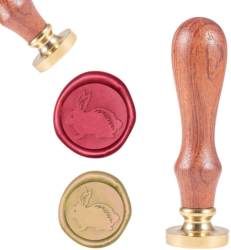 CRASPIRE Wax Seal Stamp Duck Animal Wax Sealing Stamps Retro Wood Stamp Removable Brass Head 25mm for Wedding Envelopes Invitations Embellishment Bottle Decoration Gift Packing Home & Garden > Decor > Seasonal & Holiday Decorations& Garden > Decor > Seasonal & Holiday Decorations CRASPIRE Rabbit  