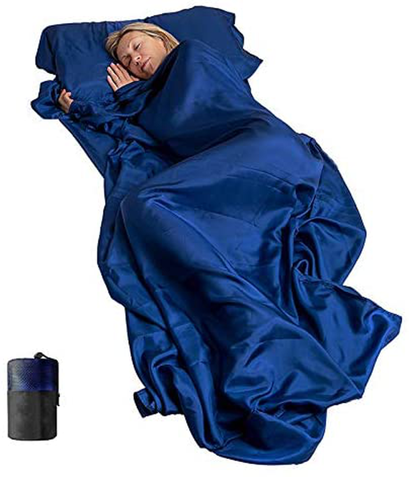 Ruellison Microfiber Sleeping Bag Liner Travel Bed Sack Lightweight Sleep Bag Liners for Adults,For Hotels, Traveling 36X87 Inch Sporting Goods > Outdoor Recreation > Camping & Hiking > Sleeping Bags Ruellison   