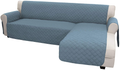 Easy-Going Sofa Slipcover L Shape Sofa Cover Sectional Couch Cover Chaise Slip Cover Reversible Sofa Cover Furniture Protector Cover for Pets Kids Children Dog Cat (Large,Dark Gray/Dark Gray) Home & Garden > Decor > Chair & Sofa Cushions Easy-Going Light Blue/Light Blue Large 