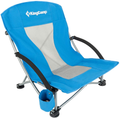 Kingcamp Low Sling Beach Chair for Camping Concert Lawn, Low and High Mesh Back Two Versions Sporting Goods > Outdoor Recreation > Camping & Hiking > Camp Furniture KingCamp Lowback_blue  