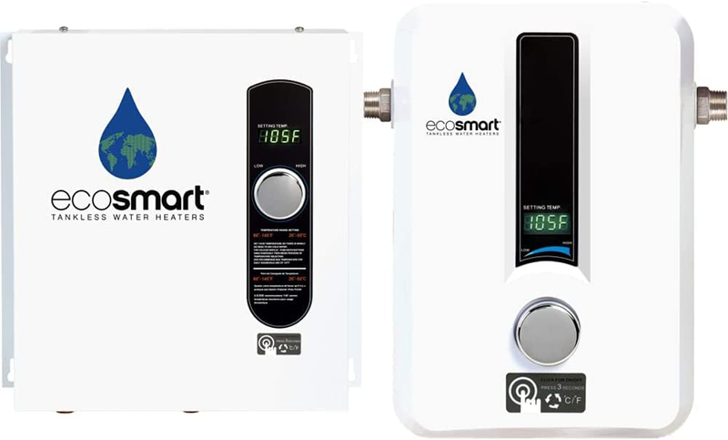 Ecosmart ECO 18 Electric Tankless Water Heater, 18 KW at 240 Volts with Patented Self Modulating Technology Furniture > Cabinets & Storage > Armoires & Wardrobes EcoSmart ECO 27 Water Heater + Water Heater 