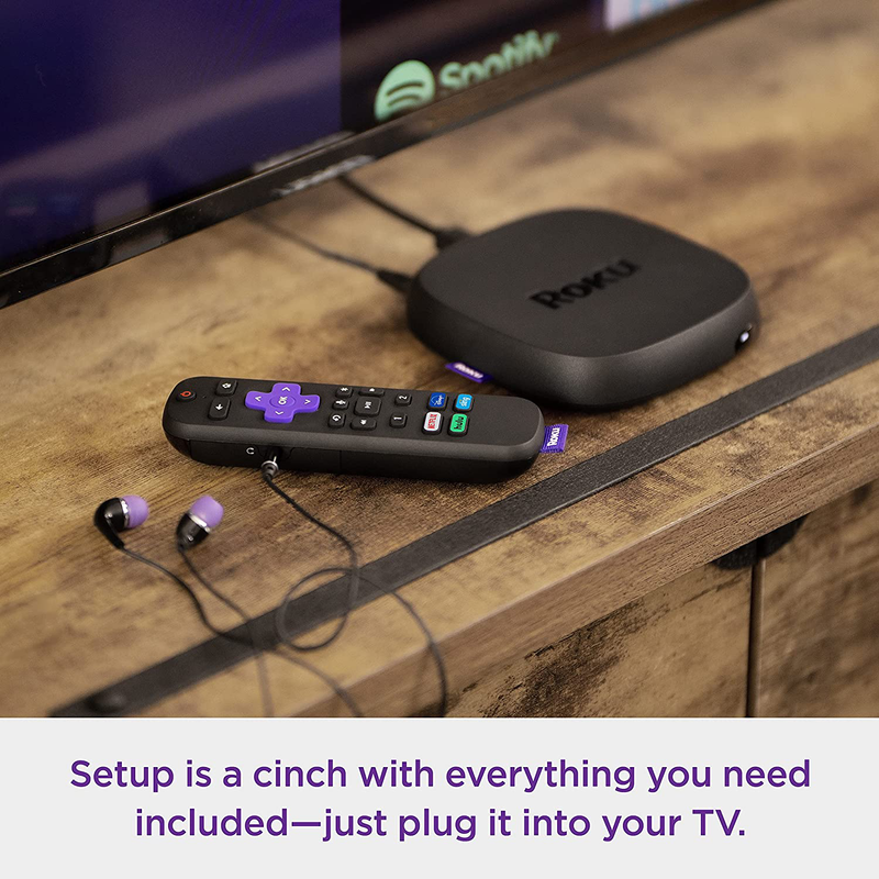 Roku Ultra 2020 | Streaming Device HD/4K/HDR/Dolby Vision with Dolby Atmos, Bluetooth Streaming, and Roku Voice Remote with Headphone Jack and Personal Shortcuts, includes Premium HDMI Cable Electronics > Electronics Accessories > Remote Controls Roku   