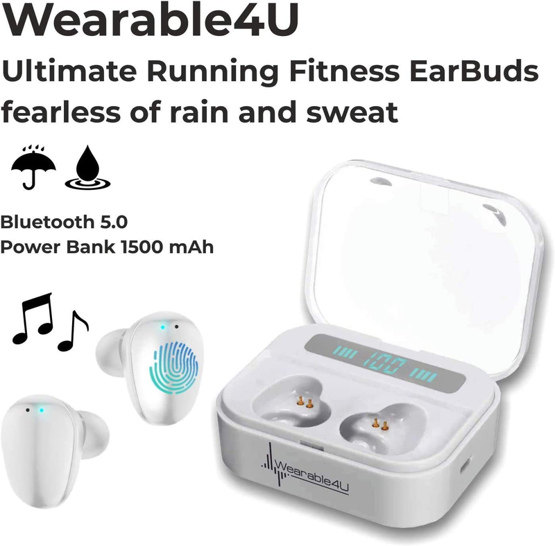 Garmin Approach S62 Premium GPS White Golf Watch with Wearable4U White Earbuds with Charging Power Bank Case Bundle Sporting Goods > Outdoor Recreation > Winter Sports & Activities Wearable4U   