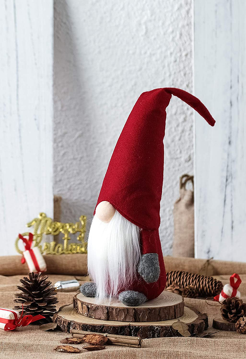 Funoasis Holiday Gnome Handmade Swedish Tomte, Christmas Elf Decoration Ornaments Thanks Giving Day Gifts Swedish Gnomes tomte 16 Inches/Red Home & Garden > Decor > Seasonal & Holiday Decorations& Garden > Decor > Seasonal & Holiday Decorations SR Crafts Co., Ltd   