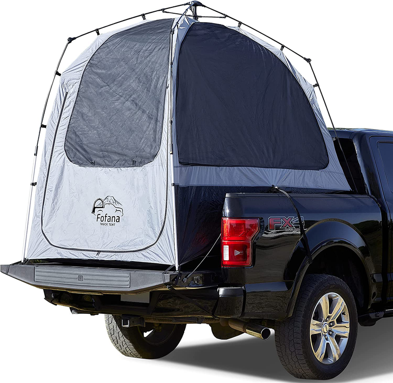 FOFANA Truck Bed Tent Automatic Setup - Truck Tent | 6' Standing Height, Panoramic Windows, Full Coverage Weatherproof Rainfly | Sleep off the Ground and under the Stars | Patents Pending Sporting Goods > Outdoor Recreation > Camping & Hiking > Tent Accessories Fofana Mid Size  