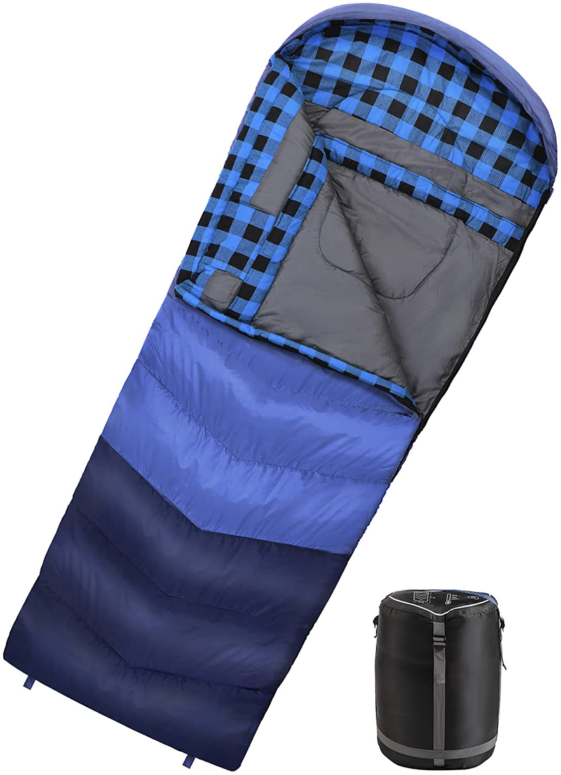 Coastrail Outdoor Sleeping Bag for Adults, XL THREE-ZONE Thickened Design Warm and Comfortable for Camping 3-4 Seasons Cold Weather with Compression Sack Sporting Goods > Outdoor Recreation > Camping & Hiking > Sleeping Bags Coastrail Outdoor 0f Left Zip  