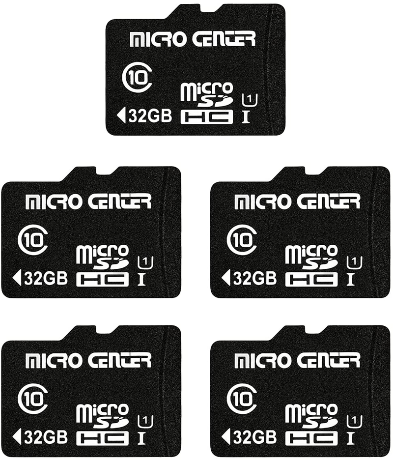 Micro Center 32GB Class 10 Micro SDHC Flash Memory Card with Adapter for Mobile Device Storage Phone, Tablet, Drone & Full HD Video Recording - 80MB/s UHS-I, C10, U1 (2 Pack) Electronics > Electronics Accessories > Memory > Flash Memory > Flash Memory Cards Inland 32GB - 5 pack  