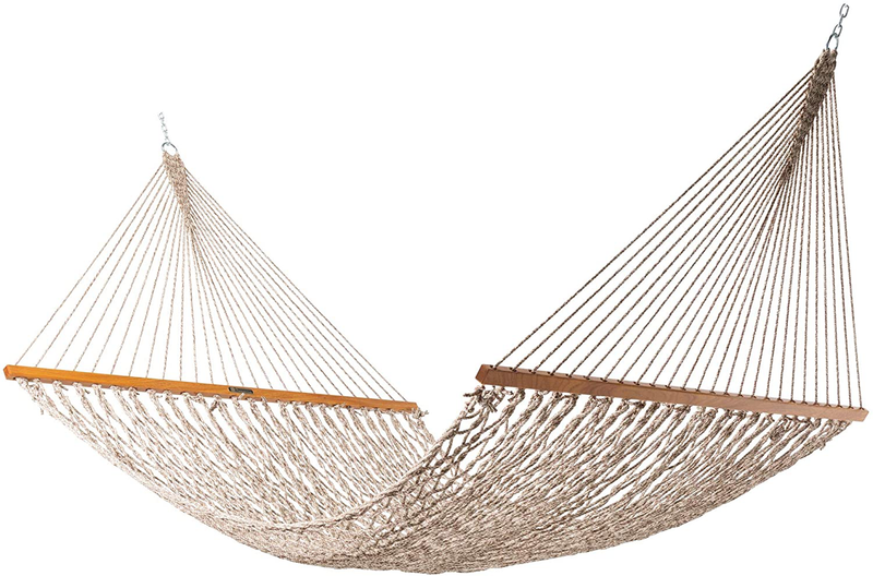 Original Pawleys Island 15DCOT Presidential Oatmeal Duracord Rope Hammock w/ Extension Chains & Tree Hooks, Handcrafted in The USA, Accommodates 2 People, 450 LB Weight Capacity, 13 ft. x 65 in. Home & Garden > Lawn & Garden > Outdoor Living > Hammocks Original Pawleys Island Antique Brown Oatmeal Heirloom Tweed  