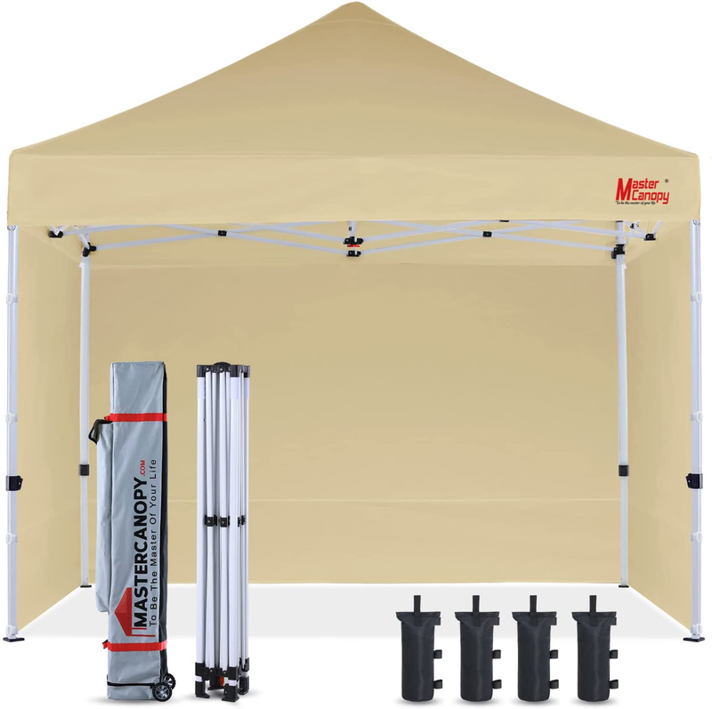 MASTERCANOPY Durable Pop-Up Canopy Tent 10X15 Heavy Duty Instant Canopy with Sidewalls (White) Sporting Goods > Outdoor Recreation > Camping & Hiking > Tent Accessories MASTERCANOPY   