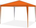 OUTDOOR WIND 10'x10' Canopy Tent Outdoor Portable Gazebo Canopy Shade Tent Wedding Party Tent Camping Shelter Gazebos with Carrying Bag(White) Home & Garden > Lawn & Garden > Outdoor Living > Outdoor Structures > Canopies & Gazebos OUTDOOR WIND Orange  
