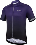 ROTTO Cycling Jersey Mens Bike Shirt Short Sleeve Gradient Color Series Sporting Goods > Outdoor Recreation > Cycling > Cycling Apparel & Accessories ROTTO F1 Purple-black X-Large 