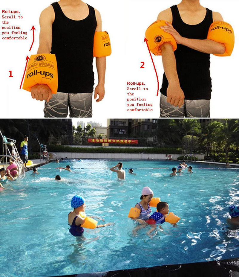 Topsung Floaties Inflatable Swim Arm Bands Rings Floats Tube Armlets for Kids and Adult Sporting Goods > Outdoor Recreation > Boating & Water Sports > Swimming Topsung   