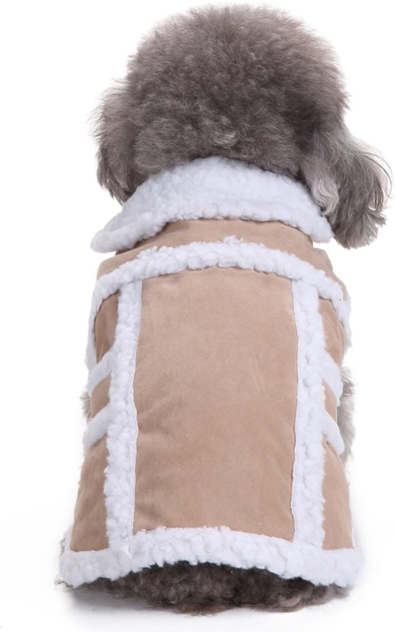 Rypet Small Dog Winter Coat - Shearling Fleece Dog Warm Coat for Small to Medium Breeds Dog
