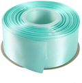 ITIsparkle 11/2" Inch Double Faced Satin Ribbon 25 Yards-Roll Set for Gift Wrapping Party Favor Hair Braids Hair Bow Baby Shower Decoration Floral Arrangement Craft Supplies, Vanilla Ribbon Arts & Entertainment > Hobbies & Creative Arts > Arts & Crafts > Art & Crafting Materials > Embellishments & Trims > Ribbons & Trim ITIsparkle Aqua  