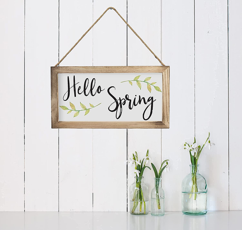 Farmhouse Wall Decor Signs for St Patricks Day and Easter Decor with Interchangeable Sayings - Rustic 9X17” Wood Picture Frame with 10 Designs - Easy to Hang Indoor Decorations for Your Home Arts & Entertainment > Party & Celebration > Party Supplies KIBAGA   