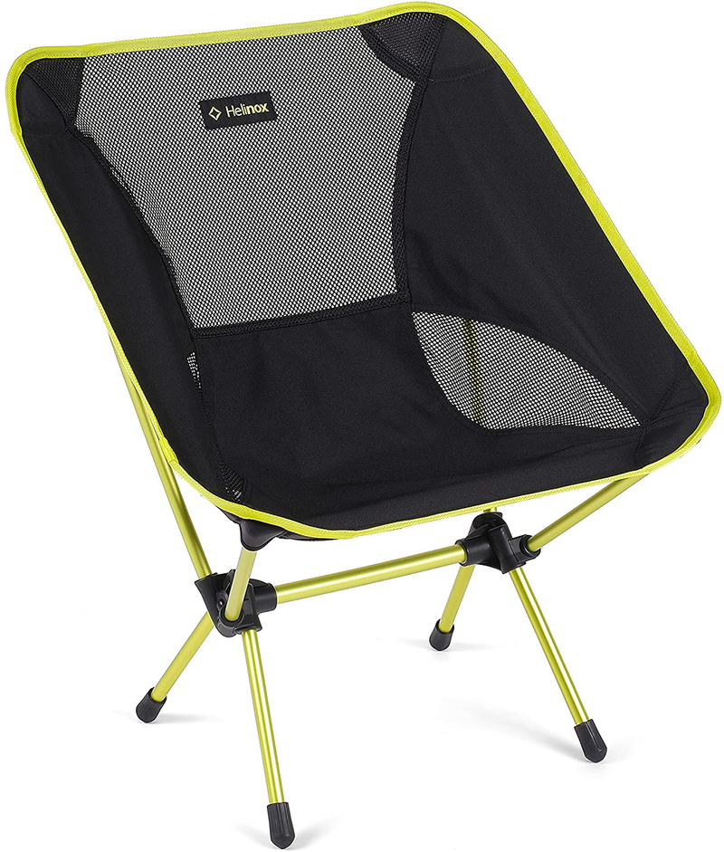 Helinox Chair One Original Lightweight, Compact, Collapsible Camping Chair Sporting Goods > Outdoor Recreation > Camping & Hiking > Camp Furniture Helinox Black/Melon  