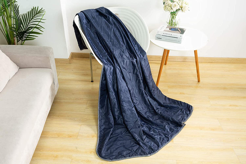 Desque Large Outdoor Windproof Stadium Blanket with Extra Thick Quilted Fleece, Ideal Stadium Blanket for Beaches, Camping Picnic, Dogs, Soft Warm Airplane Blanket for Travelers, Machine Washable Home & Garden > Lawn & Garden > Outdoor Living > Outdoor Blankets > Picnic Blankets Desque   