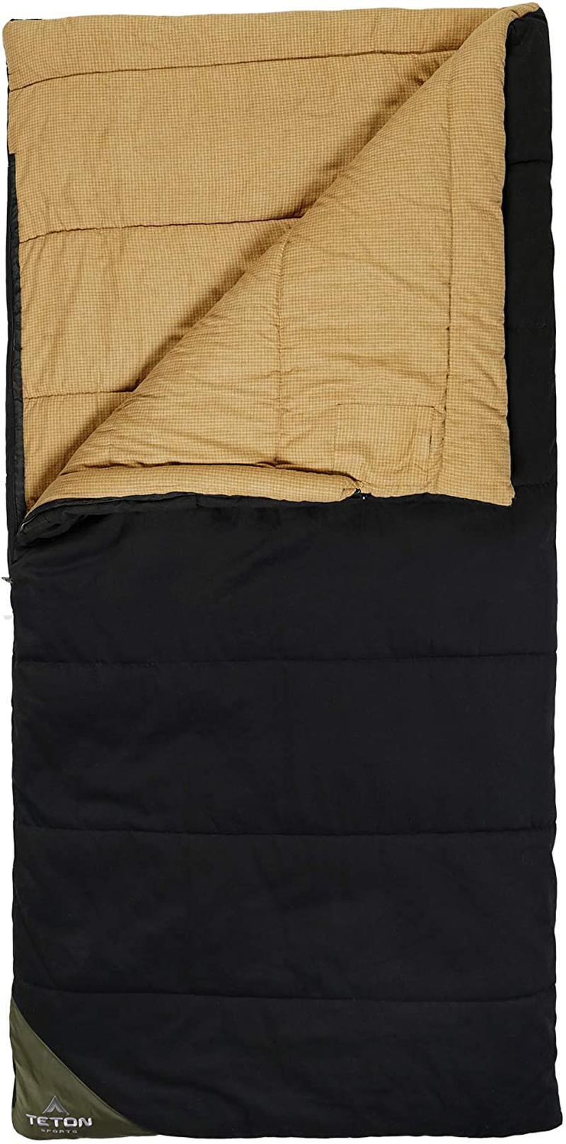 TETON Sports Camper Sleeping Bag; Warm, Comfortable Sleeping Bag for Hunting and Camping