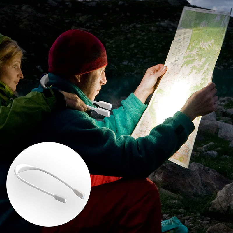 LED Neck Reading Light, Book Light for Reading in Bed, LED Eye Care Book Light for Reading Bendable Arms, Rechargeable, Long Lasting LED Book Light Perfect for Reading, Knitting, Camping, Repairing Sporting Goods > Outdoor Recreation > Camping & Hiking > Tent Accessories MyToolGift   