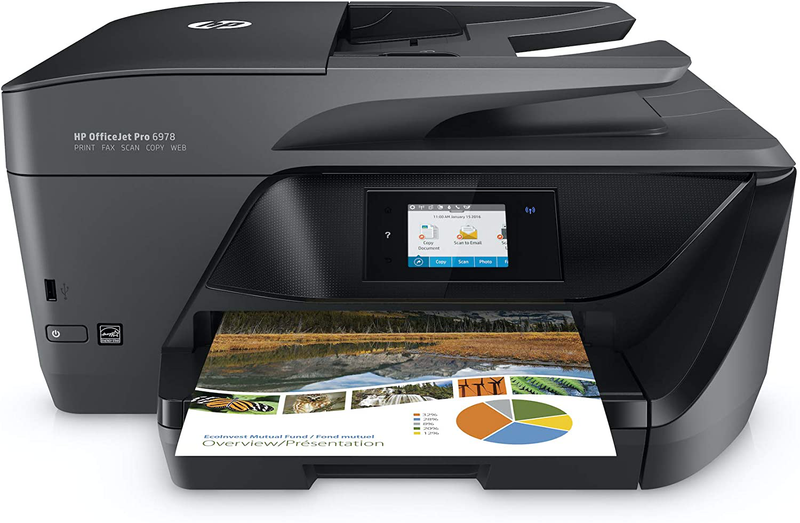 HP OfficeJet Pro 6978 All-in-One Wireless Printer, HP Instant Ink, Works with Alexa (T0F29A) Electronics > Print, Copy, Scan & Fax > Printers, Copiers & Fax Machines HP Printer  