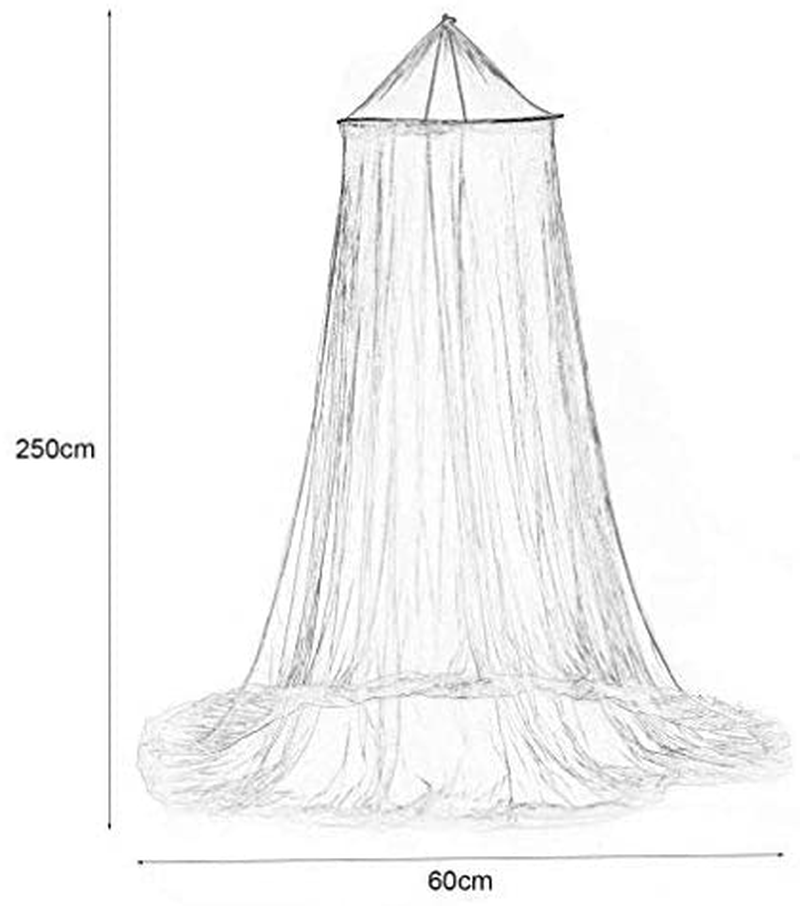 DAYSTART Mosquito Net round Lace Curtain Dome Bed Canopy Netting for Single to King Size Beds,Camping (Rose Red) Sporting Goods > Outdoor Recreation > Camping & Hiking > Mosquito Nets & Insect Screens DAYSTART   