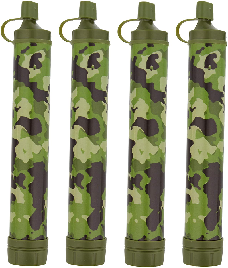 SDS Water Filter Straw Camo - Water Purifier Survival Outdoor Tool - Portable Water Filter for Streams and Lakes Sporting Goods > Outdoor Recreation > Camping & Hiking > Camping Tools SDS 4 Pack  