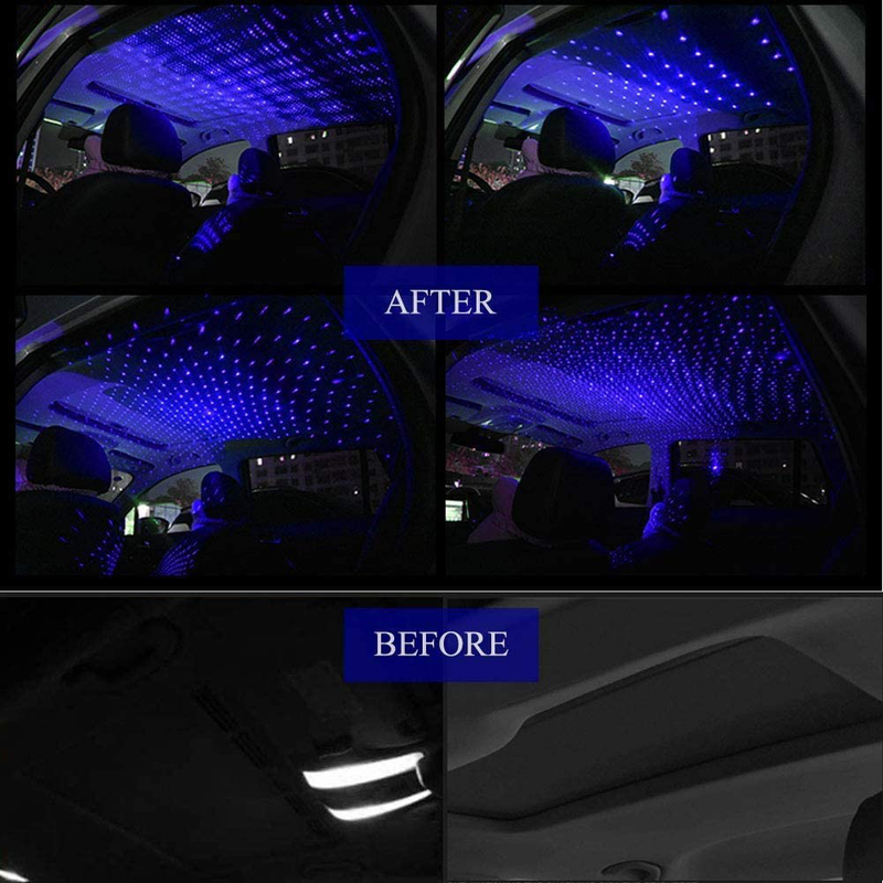 LEDCARE Car Roof Star Night Light, Portable Adjustable USB Flexible Interior LED Show Romantic Atmosphere Star Night Projector for Cars,Bedrooms,Parties,etc (Blue) Vehicles & Parts > Vehicle Parts & Accessories > Motor Vehicle Parts > Motor Vehicle Lighting LEDCARE   