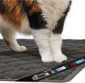 Gorilla Grip Ultimate Cat Litter Mat, Cleaner Floors, Less Waste, Soft on Kitty Paws, Easy Clean Trapper, Large Size Liner Trap Mats, Scatter Control, Traps Mess from Box, Accessories for Cats Animals & Pet Supplies > Pet Supplies > Cat Supplies > Cat Litter Gorilla Grip Charcoal Corner (32" x 32" x 45") 