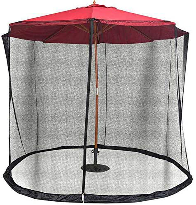 Patio Umbrella Mosquito Nets,Polyester Mesh Net Screen,Universal Canopy Umbrella Net with Zipper Door and Adjustable Rope,Fits 8-10FT Outdoor Umbrellas and Patio Tables. (Black) Sporting Goods > Outdoor Recreation > Camping & Hiking > Mosquito Nets & Insect Screens CYTBP   