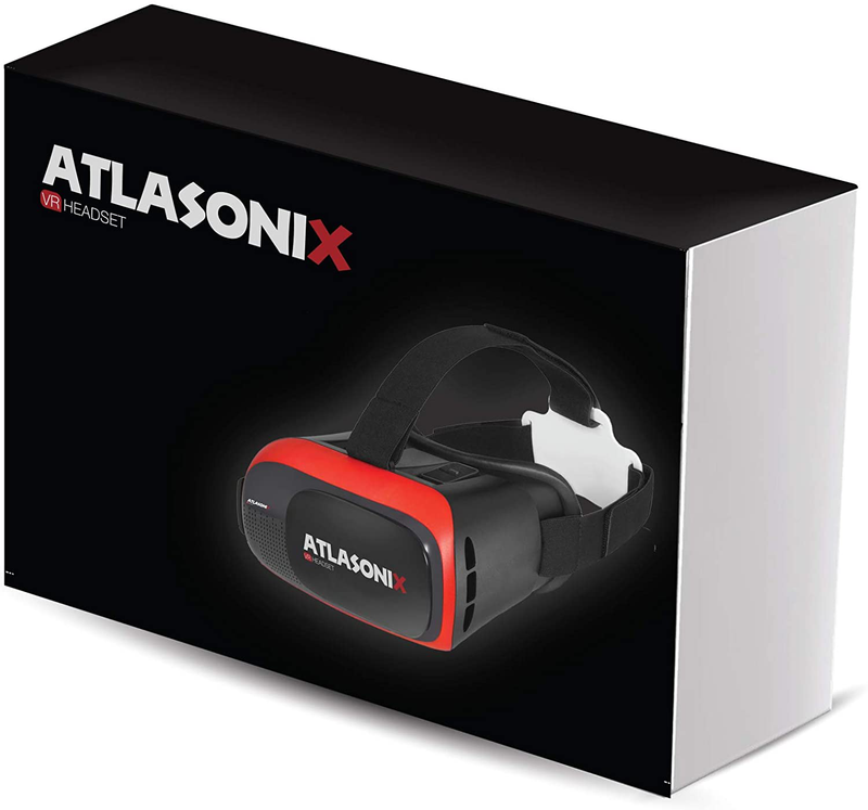 VR Headset Compatible with iPhone and Android Phones | VR Set Incl. Remote Control for Android Smartphones | 3D Virtual Reality Goggles w/Controller | Adjustable VR Glasses - Gift for Kids and Adults Electronics > Electronics Accessories > Computer Components > Input Devices > Game Controllers Atlasonix   