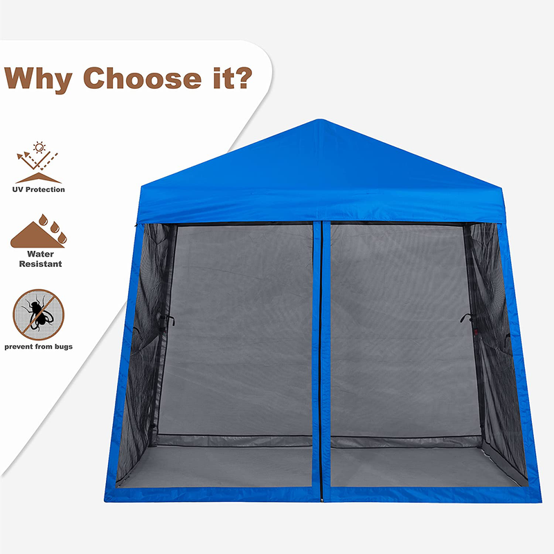 MASTERCANOPY Pop Up Gazebo Canopy with Mosquito Netting (10x10, Blue) Home & Garden > Lawn & Garden > Outdoor Living > Outdoor Structures > Canopies & Gazebos MASTERCANOPY   