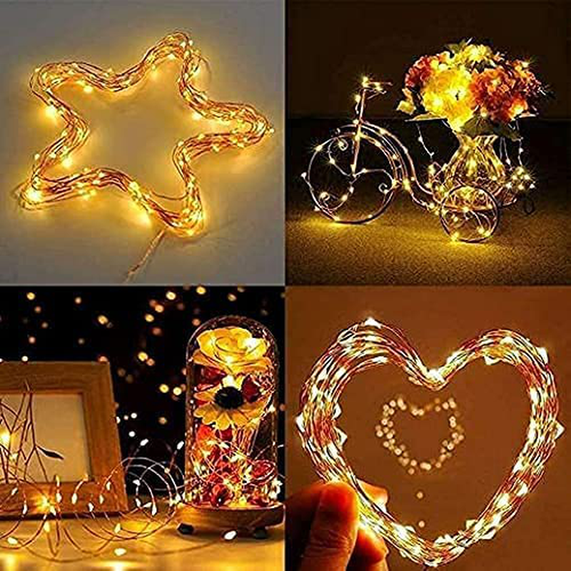 Mini Battery Powered String Lights, Battery Operated Fairy Lights for Bedroom, Christmas, Parties, Wedding, Centerpiece, Decoration (5M/16Ft) (Warm White) Home & Garden > Decor > Seasonal & Holiday Decorations JMTGNSEP   