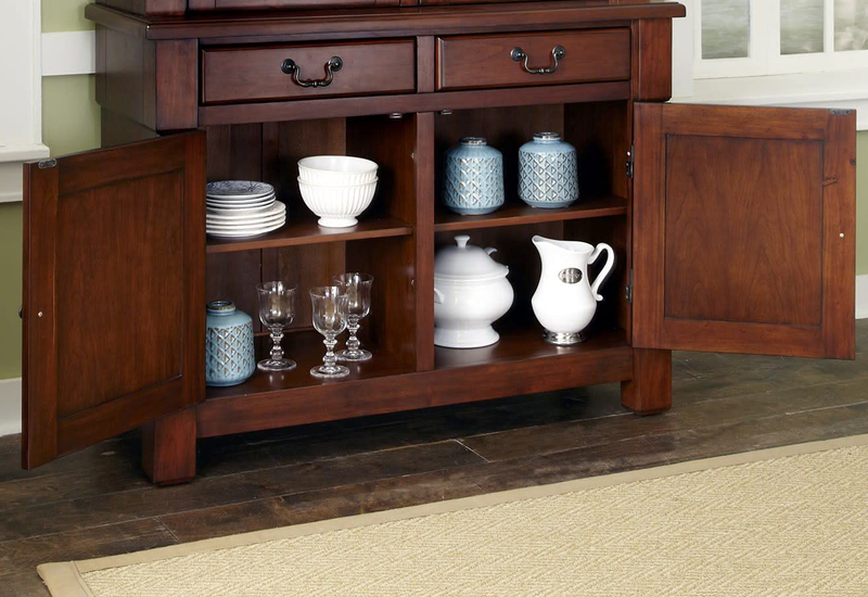 Homestyles Aspen Buffet with Storage and Felt Lined Drawers, 48 Inches Wide by 36 Inches High, Rustic Cherry Home & Garden > Kitchen & Dining > Food Storage Home Styles   