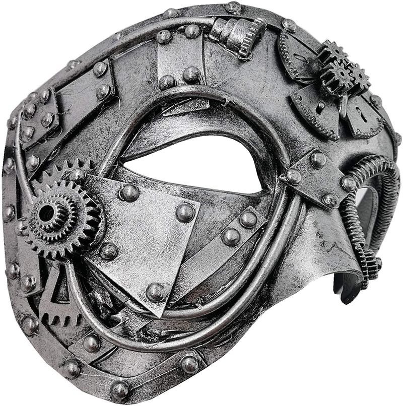 Mechanical Men Venetian Mask for Masquerade Steam Punk Phantom of The Opera Vintage/Mardi Gras/Halloween/Party/Ball Prom Apparel & Accessories > Costumes & Accessories > Masks Ubauta   
