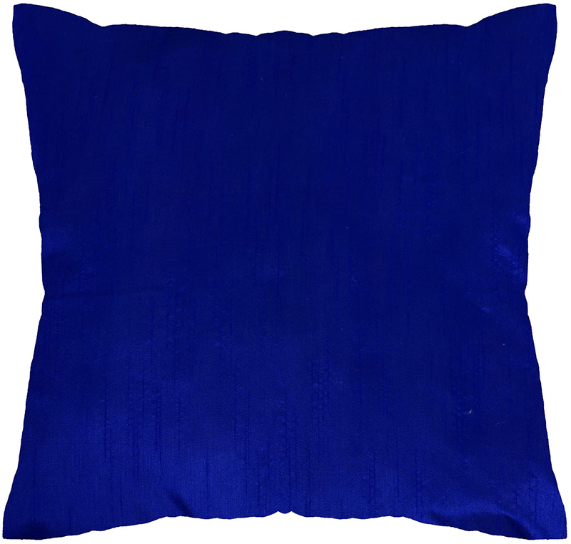 Rajwada-Fashion Indian Ethnic Decorative Dupin Silk Pillow Cushion Cover Set of 5 Pcs Size 16 X 16 Inch.