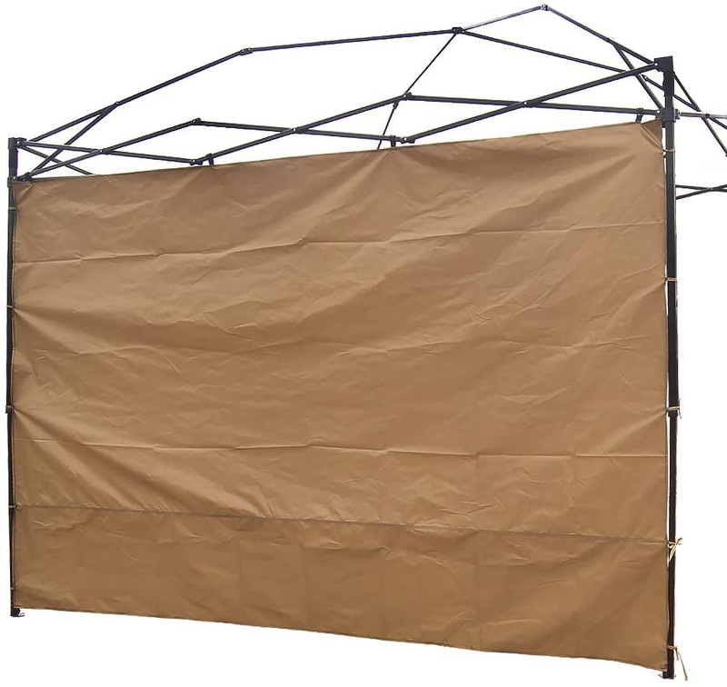 NINAT Canopy Sunwall 10 ft Sunshade Privacy Panel for Gazebos Tent Waterproof, Sun Wall for Straight Leg Gazebos,1 Pack Sidewall Only,Khaki Home & Garden > Lawn & Garden > Outdoor Living > Outdoor Structures > Canopies & Gazebos NINAT Khaki  