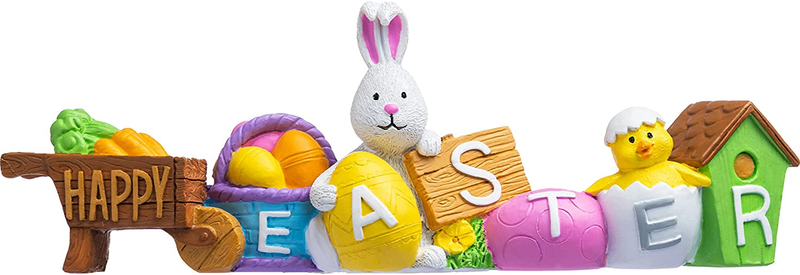 Spring Easter Indoor Decoration Craft Style Bunny and Egg for Easter Spring Decoration