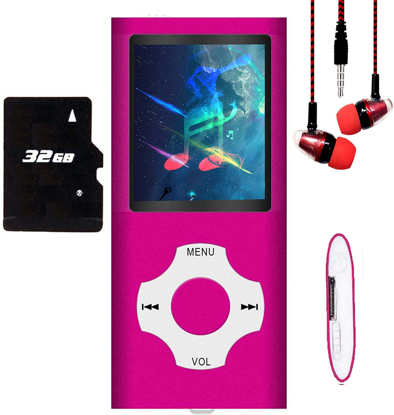 MP3 Player / MP4 Player, Hotechs MP3 Music Player with 32GB Memory SD Card Slim Classic Digital LCD 1.82'' Screen Mini USB Port with FM Radio, Voice Record Electronics > Audio > Audio Players & Recorders > MP3 Players Hotechs. Violet  