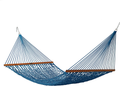 Original Pawleys Island 14DCG Deluxe Green Duracord Rope Hammock with Free Extension Chains & Tree Hooks, Handcrafted in The USA, Accommodates 2 People, 450 LB Weight Capacity, 13 ft. x 60 in. Home & Garden > Lawn & Garden > Outdoor Living > Hammocks Original Pawleys Island Coastal Blue  
