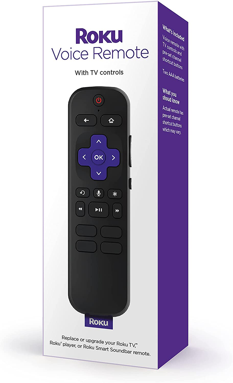 Roku Voice Remote (Official) for Roku Players and Roku TVs Electronics > Electronics Accessories > Remote Controls Roku Roku Voice Remote  
