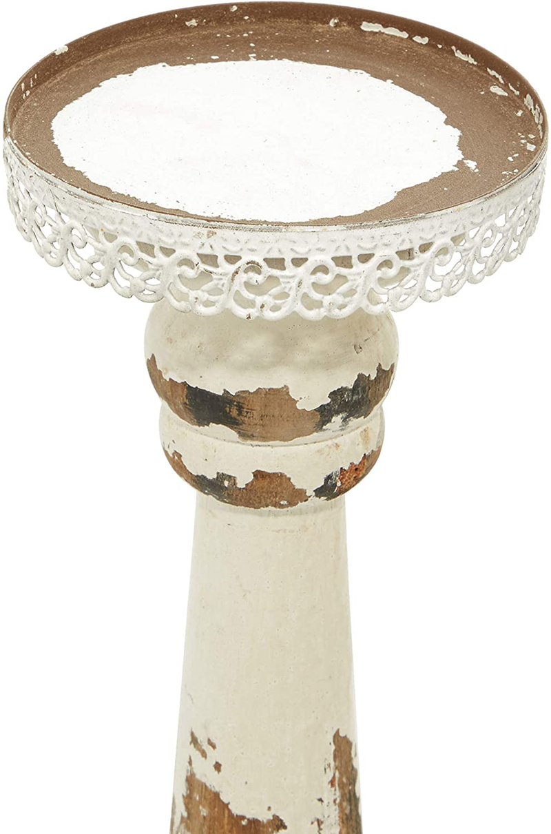 Deco 79 44410 Wood Candle Holder, Set of 2 Home & Garden > Decor > Home Fragrance Accessories > Candle Holders Deco 79   