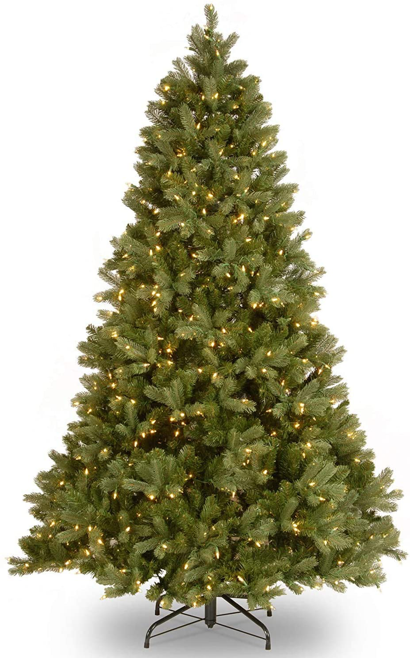 National Tree Company 'Feel Real' Pre-lit Artificial Christmas Tree | Includes Pre-strung White Lights and Stand | Downswept Douglas Fir - 4.5 ft Home & Garden > Decor > Seasonal & Holiday Decorations > Christmas Tree Stands National Tree - Drop Ship 6.5 ft  